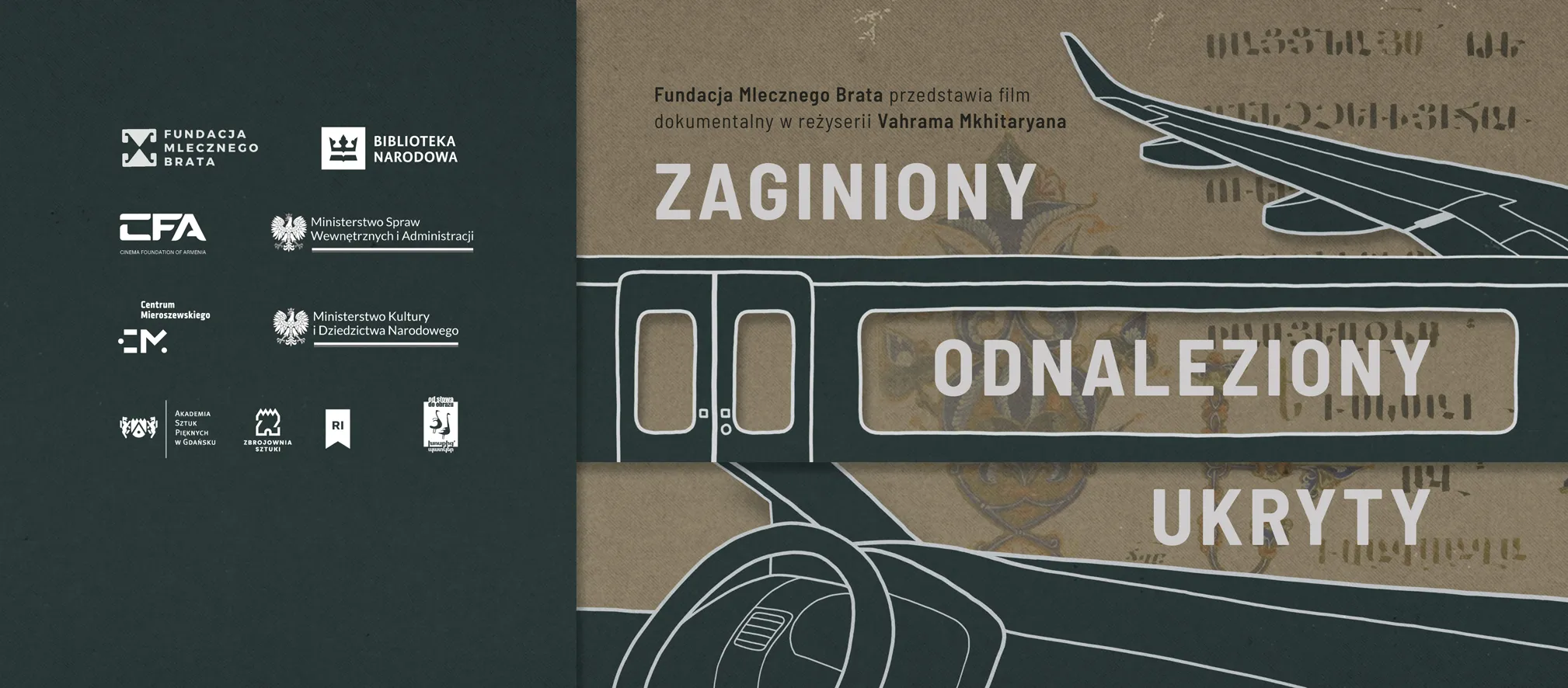 Poster filmu dokumentalnego "Zaginiony. Odnaleziony. Ukryty."